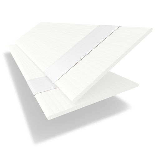 White faux wood taped - blind,