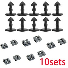 10* Clips Rear Bumper Tow Bar Eye Cover DYR500010 Fits Land Rover Discovery 3 4^