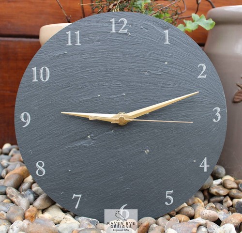 Welsh slate engraved wall - slate,