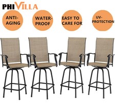 Swivel Patio Chairs Set of 4