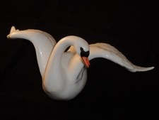Porcelain Swan Figure Samson