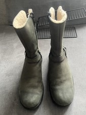 UGG Australia Grandle Black Leather Biker Boots 1004133 UK 6.5 EU 39 US 8