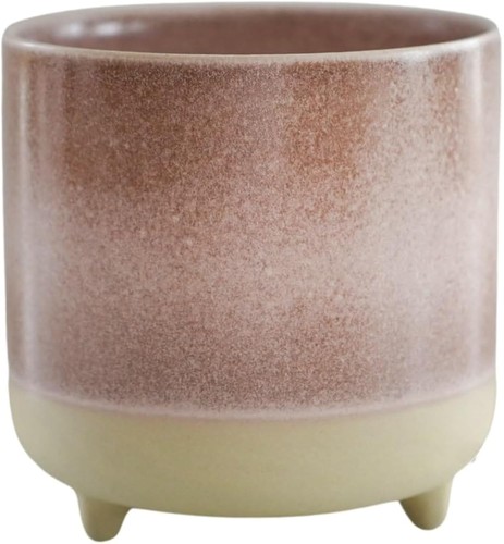 Ceramic tri foot planter rose - planter,