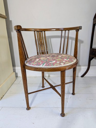Antique corner oval armchair - antique,