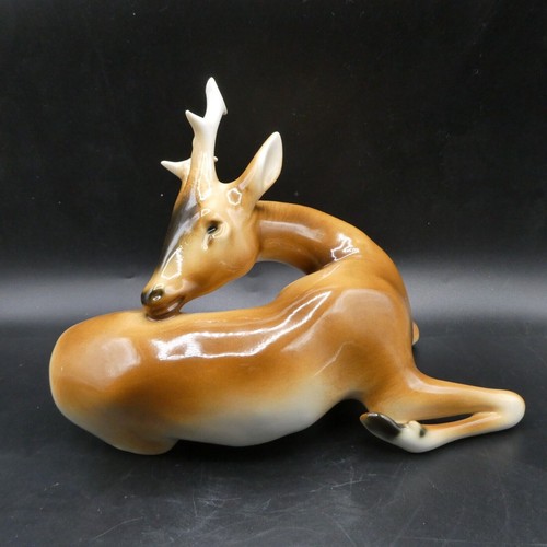 Royal dux porcelain deer - dux,