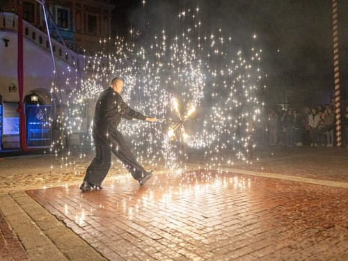 Pyro dragon fire staff - fire,
