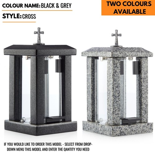 Granite lantern for candles - lantern,