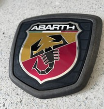 genuine fiat 500 abarth or spider abarth tailgate badge graphite grey