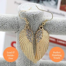 Stunning Gold Angel Feather