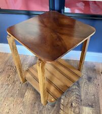 ART DECO TABLE TROLLEY c1930, ORIGINAL BURR WALNUT, PERIOD CASTORS, STUNNING