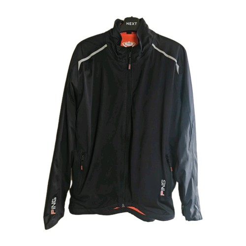 Ping golf jacket black orange - golf,