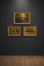 Set  3 Framed Oil Paintings J