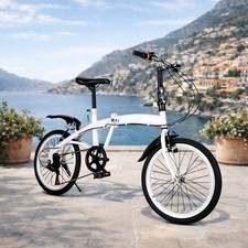 White Folding Bike Foldable