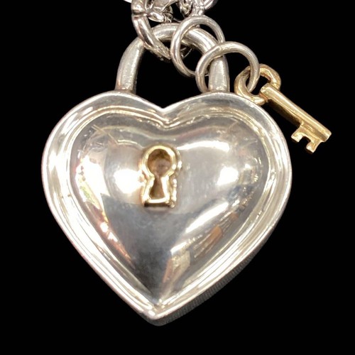 Tiffany heart lock key - &,