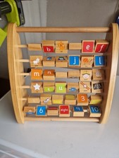 Early Learning Centre Alphabet Wooden Abacus Educational Toy