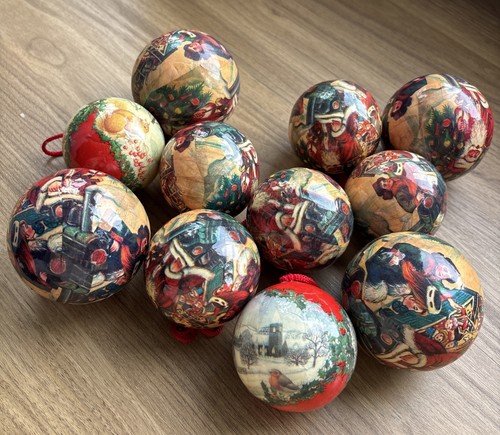 Vintage paper mache christmas - paper,