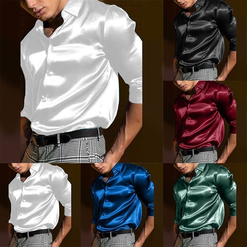 Satin silk button down - button, dress