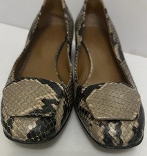 Hobbs Snake Print Leather