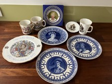 British Royal Family Vintage Decorative Commemorative Plates & Cups Wedgewood