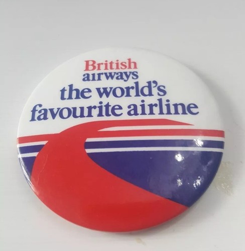 British airways vintage badge - british,