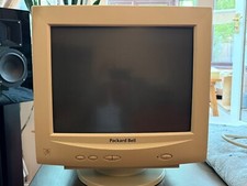 Rare - Vintage Packard Bell A720 Retro Vintage 17" CRT Monitor VGA 640 X 480