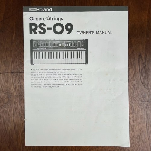 Vintage roland 09 - roland, rs-09