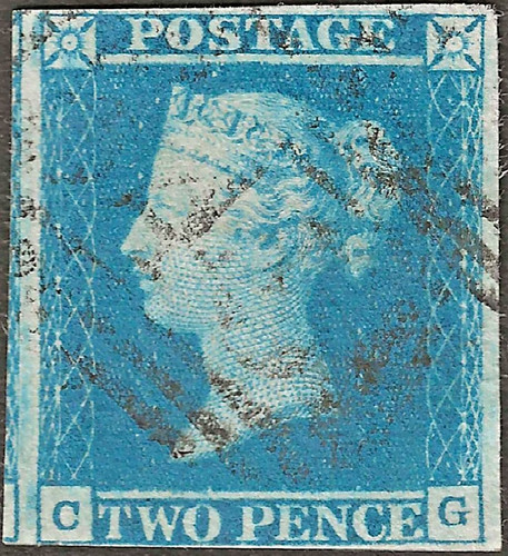 1849 two penny blue - 1849,