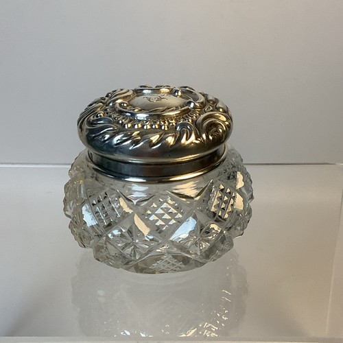Solid silver topped - topped, hobnail