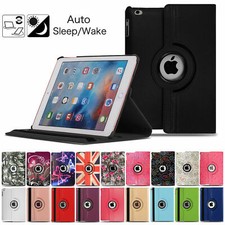 360 Rotating Case for Apple iPad 2 3 4 9.7" 2019 2020 10.2" Leather Stand Cover