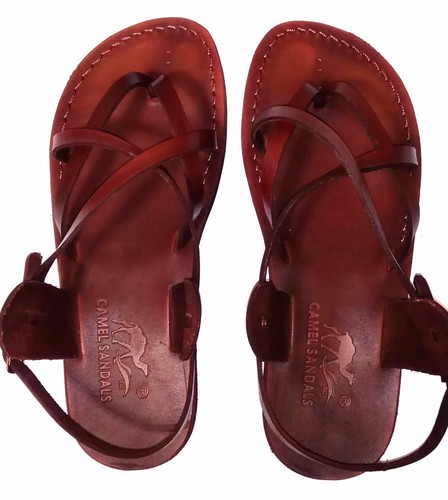 Brown leather roman - leather,