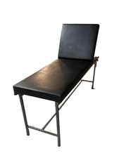 Static Manually Adjusted 2-Section Patient Couch & Wall Mounted Height Measure