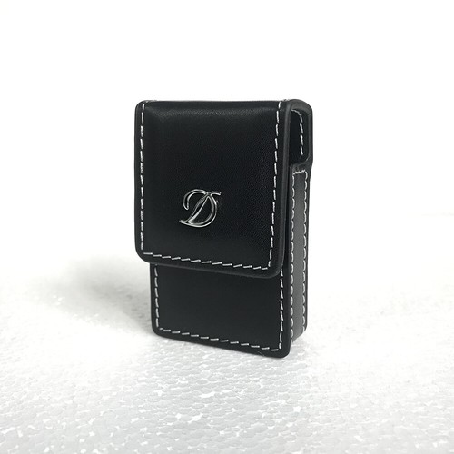 Black leather lighter - leather, bag