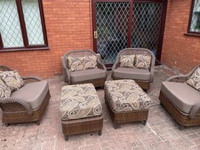 Costco Woven Garden 4x Seat Furniture with 2x Table and Cushions