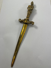Medieval Knight Heavy Brass Letter Opener  10"