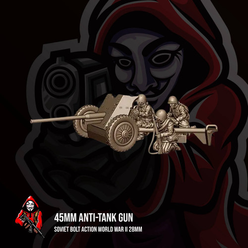 Soviet 45mm anti tank - 45mm, bolt