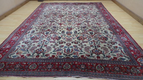 Large carpet rug wool - rug, vintage