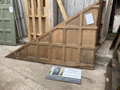 Antique pine wall panelling - pine,
