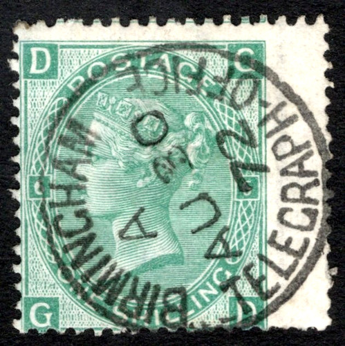 Nice used green - plate, 6
