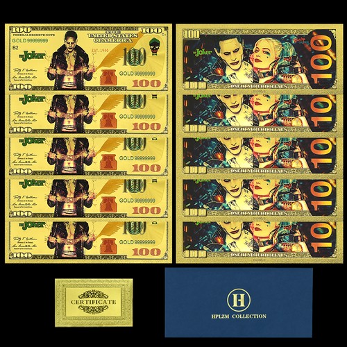 10pcs joker harley quinn gold - quinn,