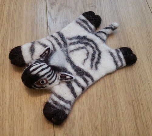 Zebra dolls house rug - , grand