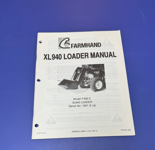 Farmhand xl940 loader - farmhand,