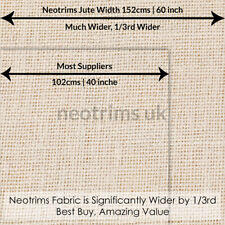 Dyed Jute Hessian Fabric,6 Colours 60 inch Extra Wide Cloth Burlap Upholstery