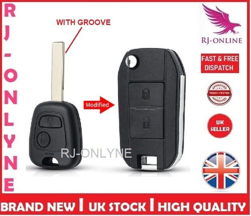 Button flip remote key case - flip,
