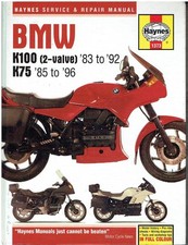 BMW K75 (INCL C S T RT) & K100 (INCL RS RT LT) 1983-96 REPAIR MANUAL *HARDBACK*