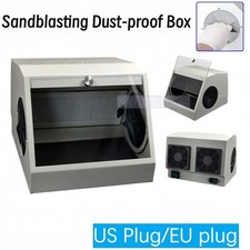 Dental Grinding Polishing Box Sandblasting Dust proof Case LED Lapping Protector