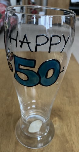 50th birthday straight 500ml - 50th,