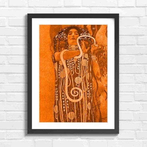Art nouveau woman with serpent - art,