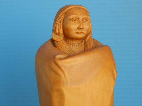 Navajo maiden wood - maiden, carving