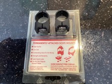 WARNE SCOPE MOUNTS 1” MATTE BLUE MEDIUM HEIGHT