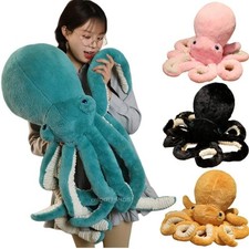 30-90cm Giant Large Octopus Plush Soft Toy – Blue, Pink, Black, Green - Sea-life